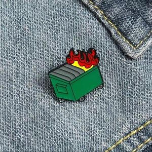 Dumpster Fire Lapel Pin